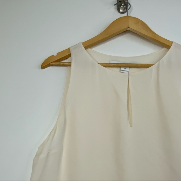 Diane Von Furstenberg Beige 100% Silk Tank Top. Womens Size Medium. - Picture 3 of 8